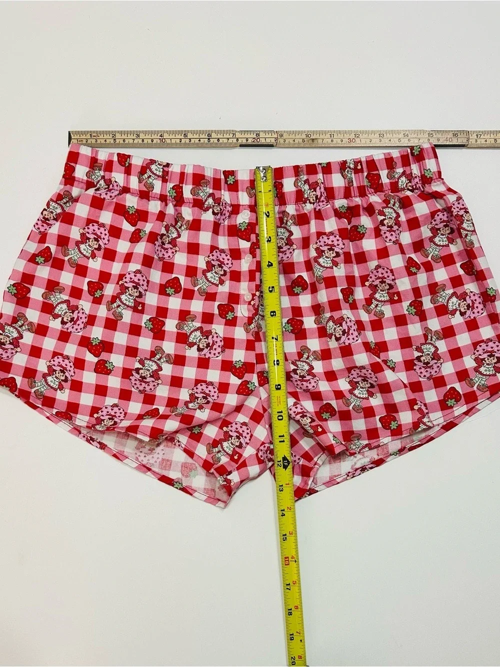 MAD Strawberry Shortcake Coquette Lounge Shorts XL Kawaii soft Girl Pajamas